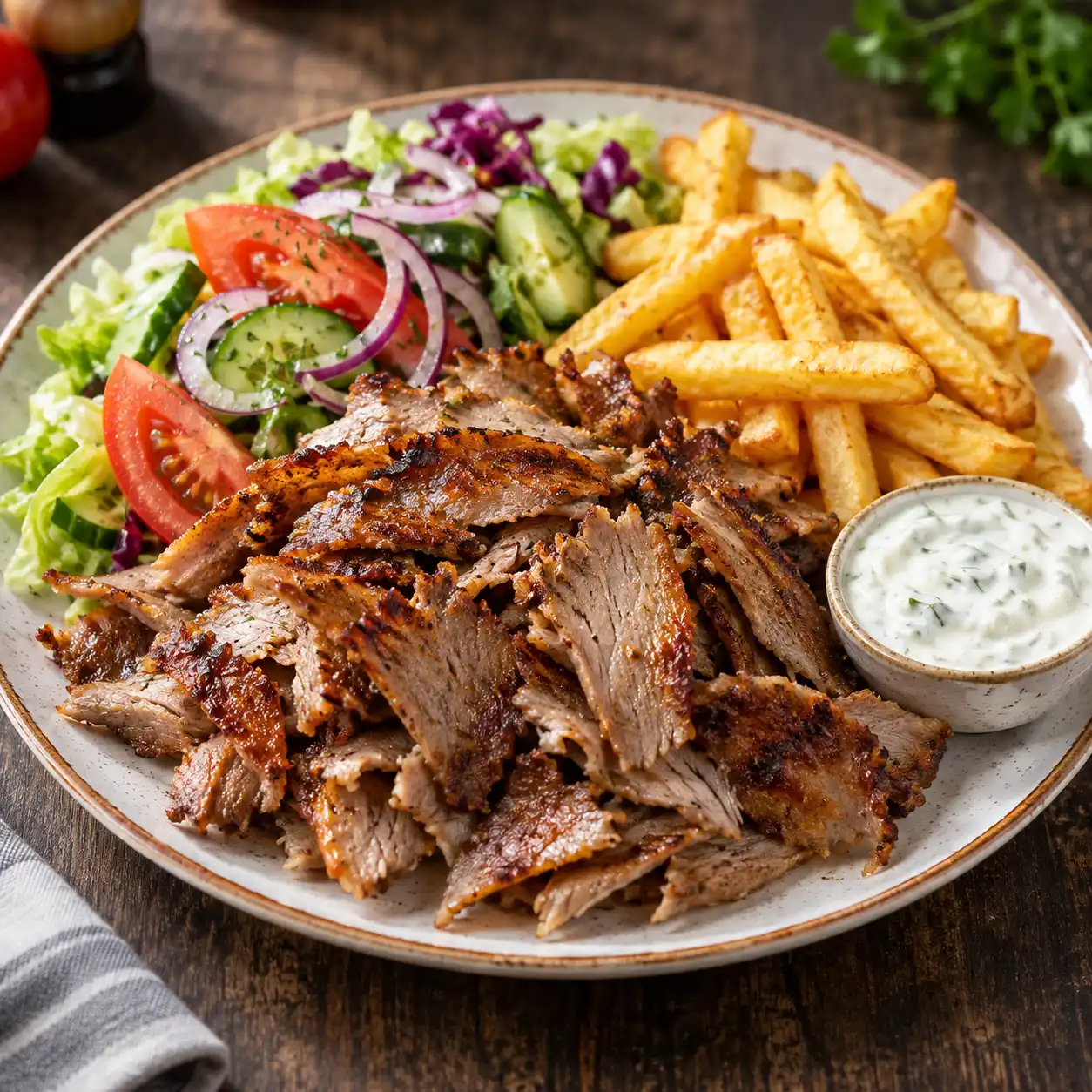 Döner-Teller – KI-generiertes Demobild