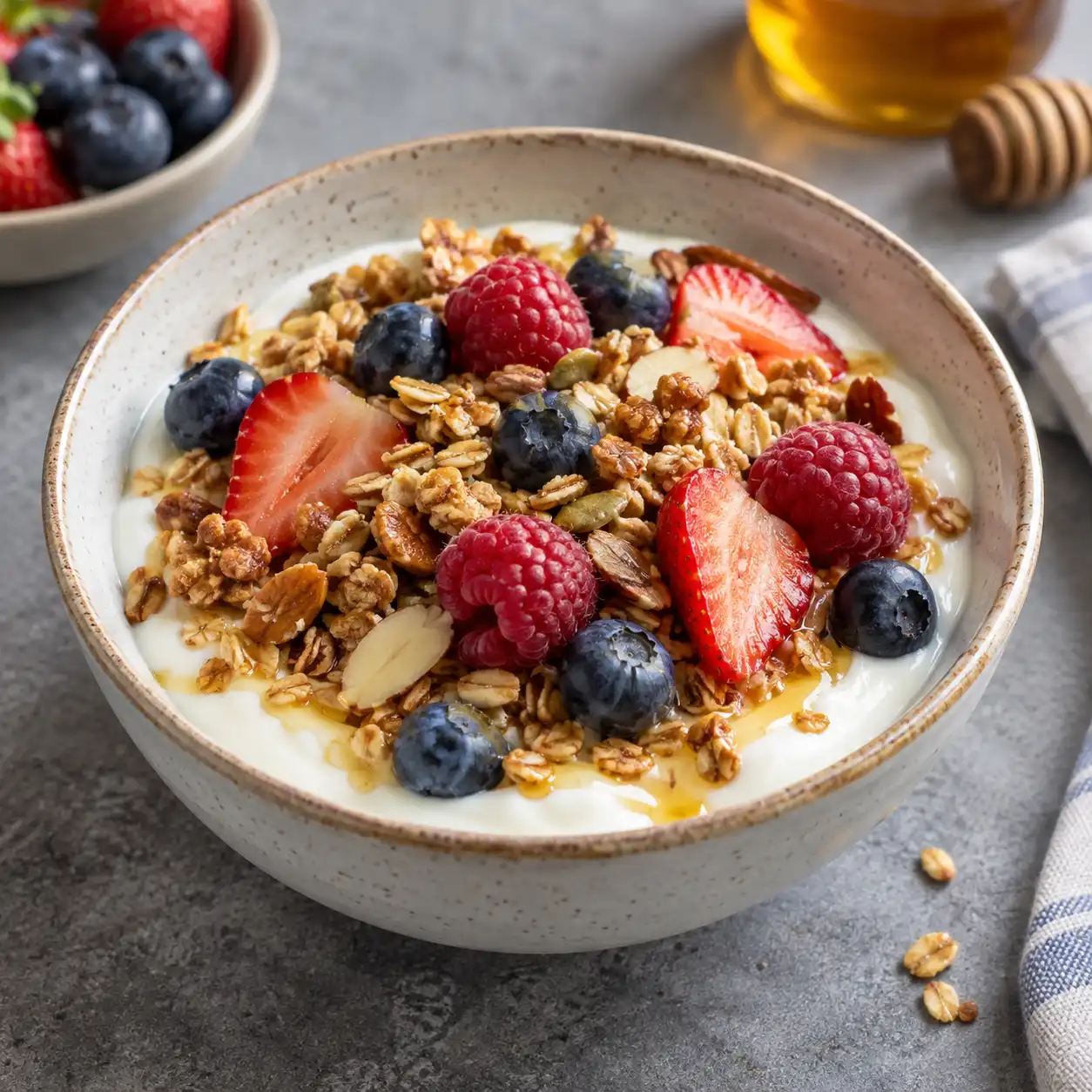 Granola Bowl – Joghurt, Hafercrunch und Beeren